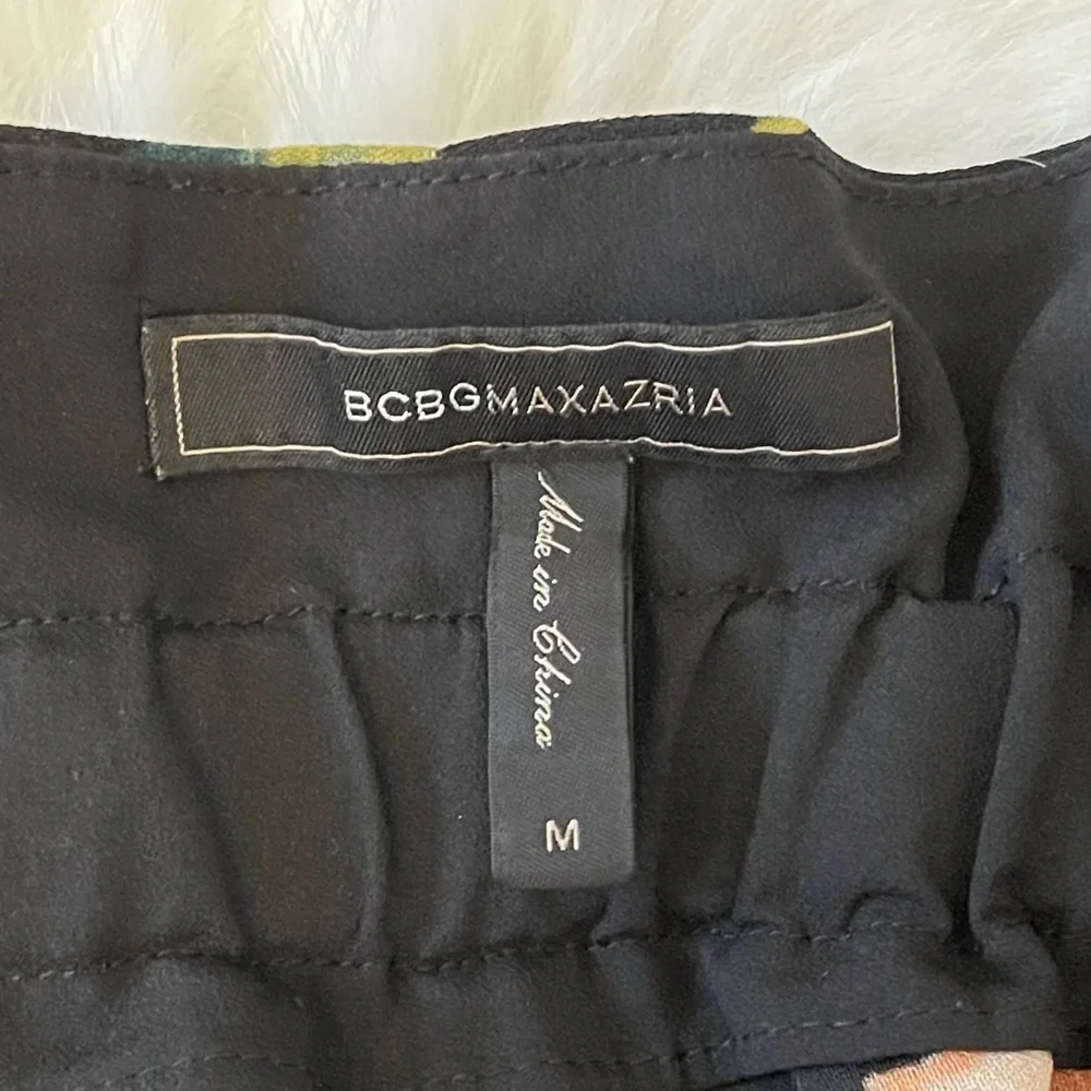 BCBGMaxAzria Black Floral Wide Leg Palazzo Pants - Picture 10 of 15